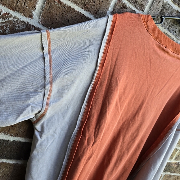 Orange and Gray Long Sleeve Shirt - Picture 5 of 10